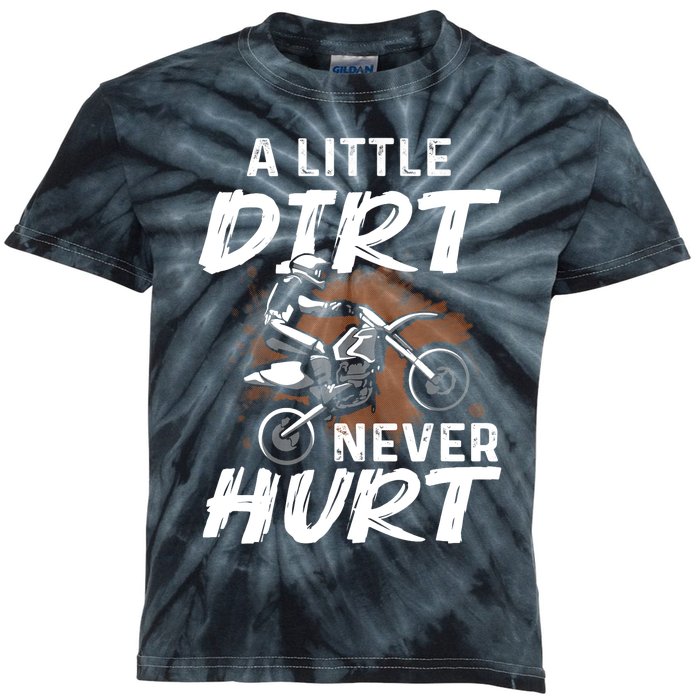 Funny Dirt Bike Gift For Boys Motorcycle Motocross Biker Kids Tie-Dye T-Shirt