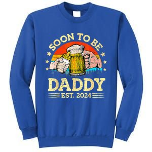 FatherS Day Beer Soon To Be Daddy 2024 First Sweatshirt