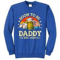 FatherS Day Beer Soon To Be Daddy 2024 First Sweatshirt