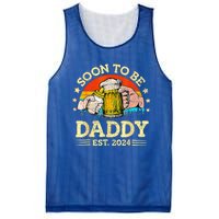 FatherS Day Beer Soon To Be Daddy 2024 First Mesh Reversible Basketball Jersey Tank