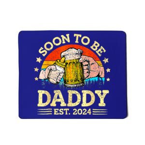 FatherS Day Beer Soon To Be Daddy 2024 First Mousepad