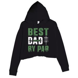 Fathers Day Best Cat Dad By Par Cheer Dad Crop Fleece Hoodie