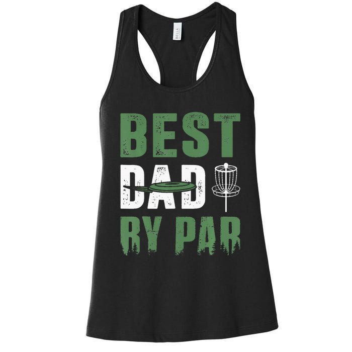 Fathers Day Best Cat Dad By Par Cheer Dad Women's Racerback Tank