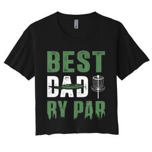 Fathers Day Best Cat Dad By Par Cheer Dad Women's Crop Top Tee