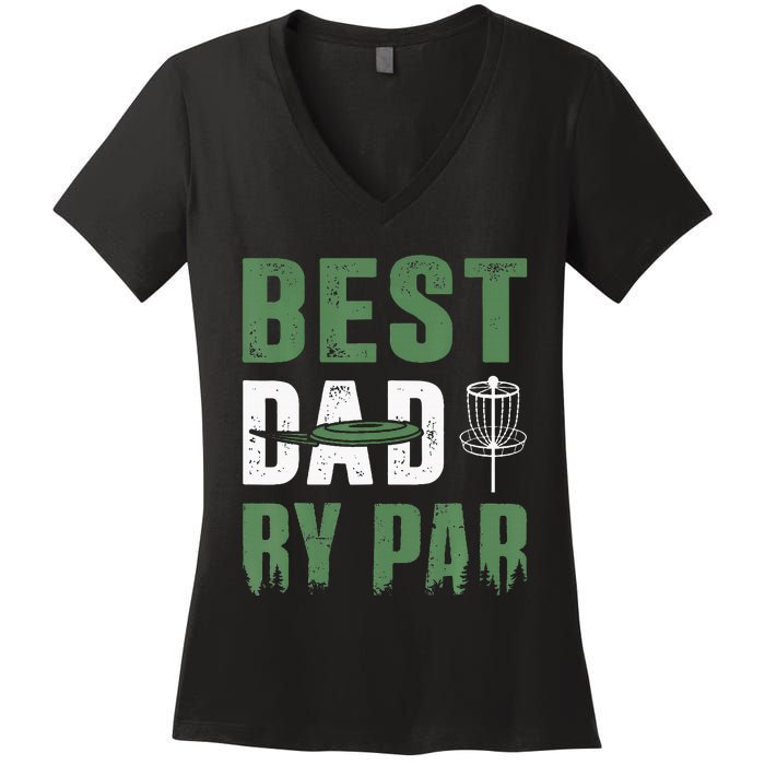 Fathers Day Best Cat Dad By Par Cheer Dad Women's V-Neck T-Shirt