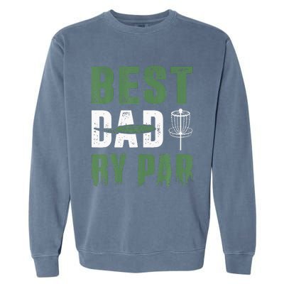 Fathers Day Best Cat Dad By Par Cheer Dad Garment-Dyed Sweatshirt