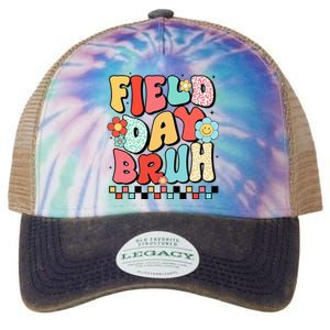 Field Day Bruh Groovy Funny Saying Field Day 2024 Teacher Legacy Tie Dye Trucker Hat