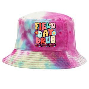 Field Day Bruh Groovy Funny Saying Field Day 2024 Teacher Tie-Dyed Bucket Hat