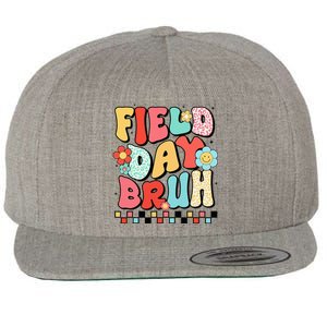 Field Day Bruh Groovy Funny Saying Field Day 2024 Teacher Wool Snapback Cap