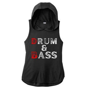 Funny Drum & Bass Rum & Ass Lovers Ladies PosiCharge Tri-Blend Wicking Draft Hoodie Tank