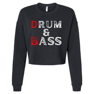 Funny Drum & Bass Rum & Ass Lovers Cropped Pullover Crew