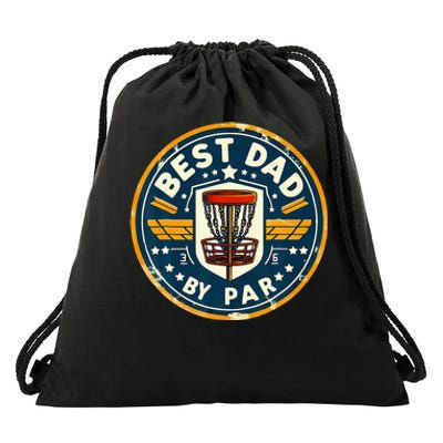 Fathers Day Best Cat Dad By Par Funny Cheer Dad Drawstring Bag