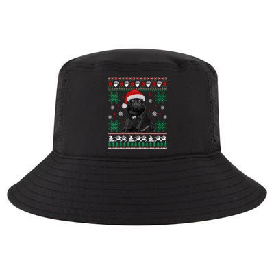 Funny Dog Black Pug Ugly Christmas Gift Cool Comfort Performance Bucket Hat