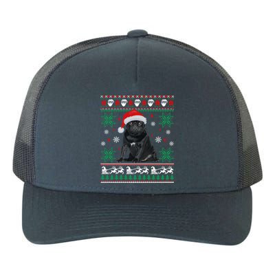 Funny Dog Black Pug Ugly Christmas Gift Yupoong Adult 5-Panel Trucker Hat