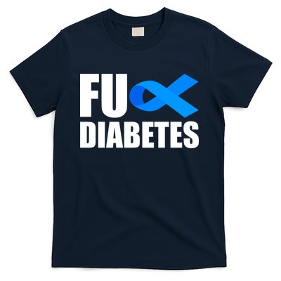 Fuck Diabetes Blue Ribbon Awareness T-Shirt