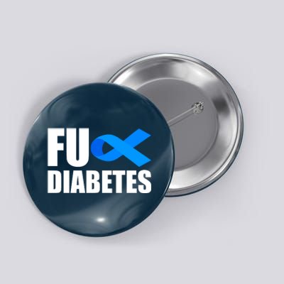 Fuck Diabetes Blue Ribbon Awareness Button