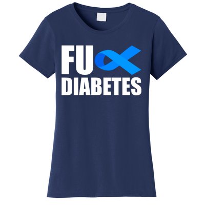 Fuck Diabetes Blue Ribbon Awareness Women's T-Shirt