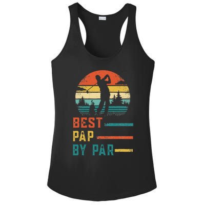 Fathers Day Best Pap By Par Golf Gifts For Dad Grandpa Ladies PosiCharge Competitor Racerback Tank