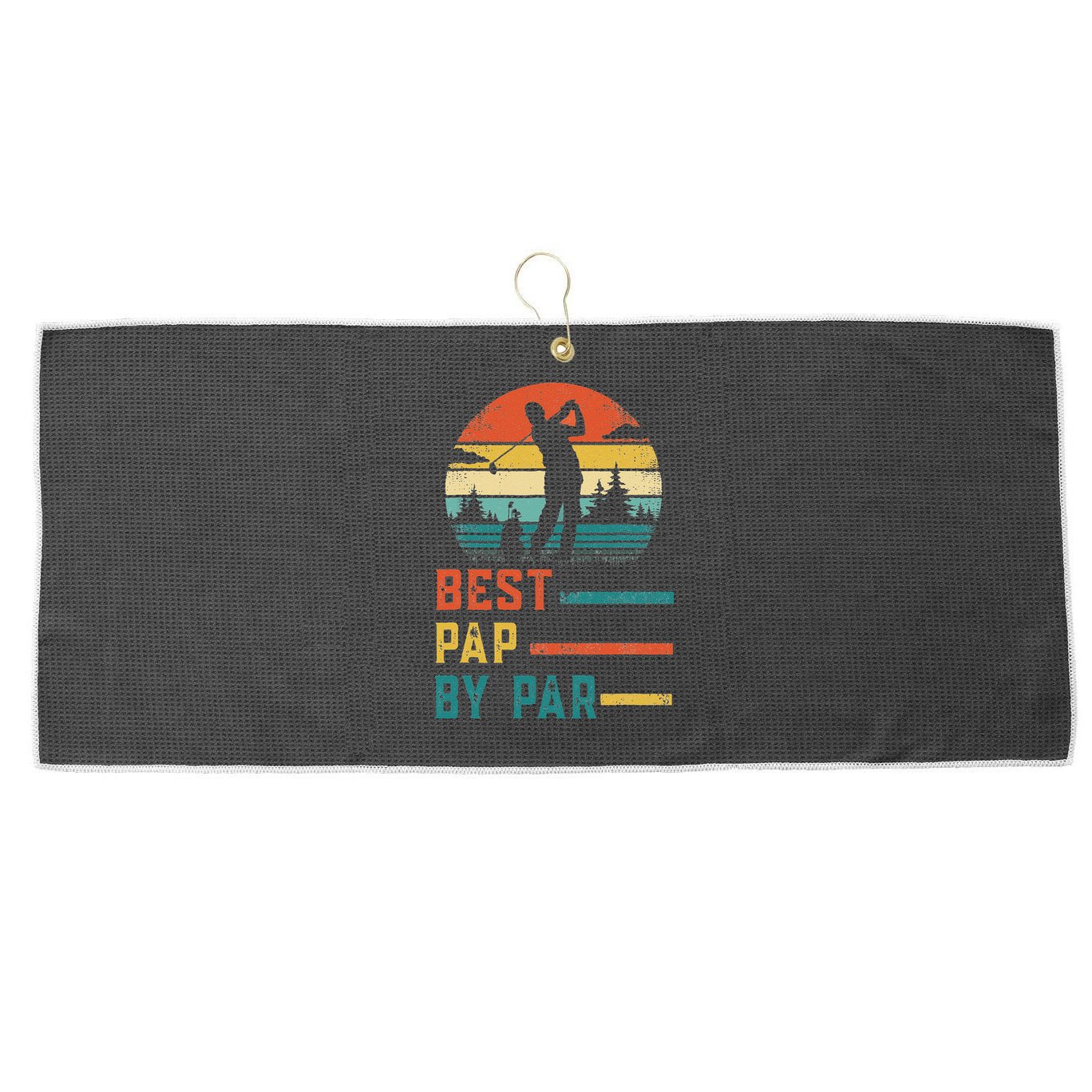 Fathers Day Best Pap By Par Golf Gifts For Dad Grandpa Large Microfiber Waffle Golf Towel