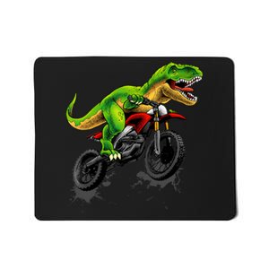 Funny Dirt Bike For Boy Dinosaur Motorcycle Riding Mousepad