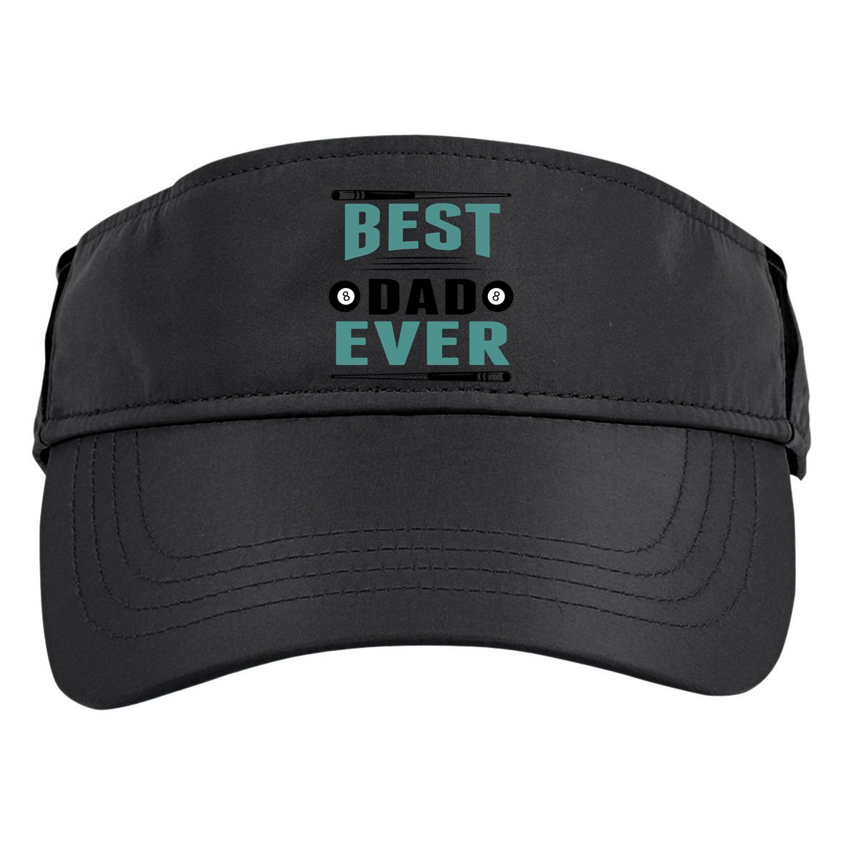 Father's Day Best Dad Ever Funny Pool Players Billiards Gift For Dad Adult Drive Performance Visor