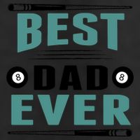 Father's Day Best Dad Ever Funny Pool Players Billiards Gift For Dad Adult Drive Performance Visor