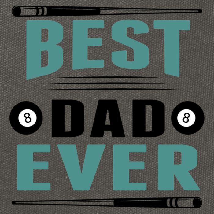 Father's Day Best Dad Ever Funny Pool Players Billiards Gift For Dad Cotton Canvas Backpack