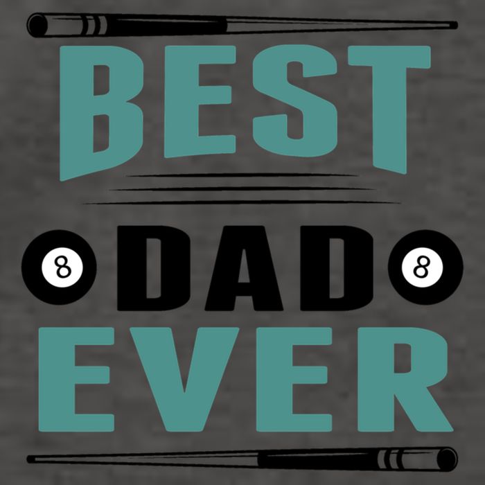 Father's Day Best Dad Ever Funny Pool Players Billiards Gift For Dad Vector Backpack