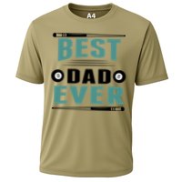 Father's Day Best Dad Ever Funny Pool Players Billiards Gift For Dad Cooling Performance Crew T-Shirt