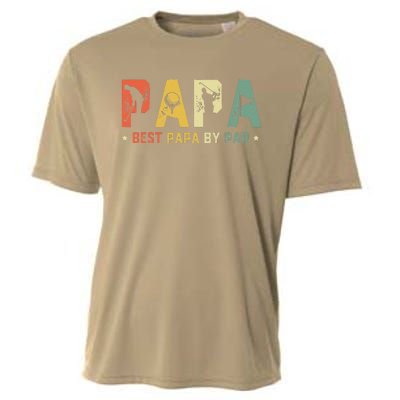 Fathers Day Best Papa By Par Golf Gift Papa Golf Cooling Performance Crew T-Shirt