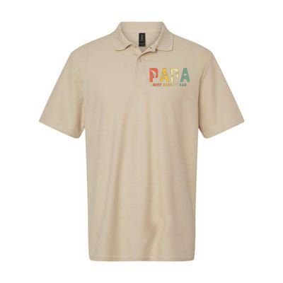 Fathers Day Best Papa By Par Golf Gift Papa Golf Softstyle Adult Sport Polo