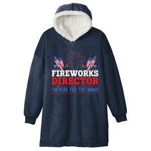 Fireworks Director Bang! Fireworks Director Great Gift Hooded Wearable Blanket