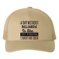 Father's Day Billiards A Day Without Billiards Is Like Gift For Dad Yupoong Adult 5-Panel Trucker Hat