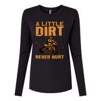 Funny Dirt Bike For Motocross Dirtbike Lover Womens Cotton Relaxed Long Sleeve T-Shirt