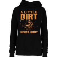 Funny Dirt Bike For Motocross Dirtbike Lover Womens Funnel Neck Pullover Hood