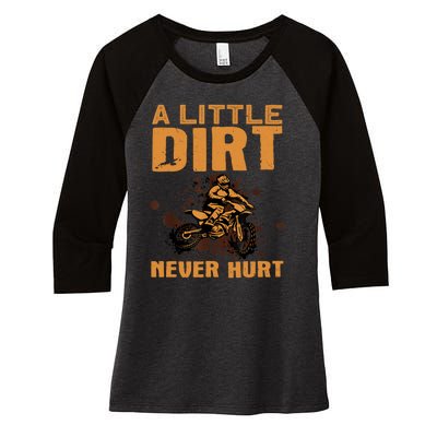 Funny Dirt Bike For Motocross Dirtbike Lover Women's Tri-Blend 3/4-Sleeve Raglan Shirt