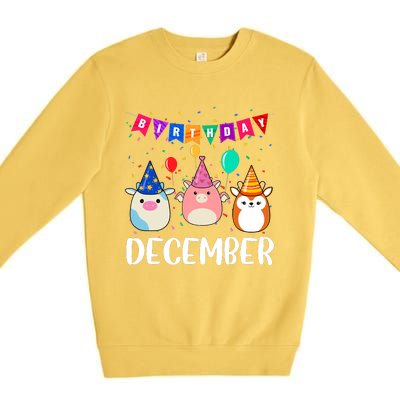 Funny December Birthday Premium Crewneck Sweatshirt