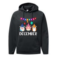 Funny December Birthday Performance Fleece Hoodie