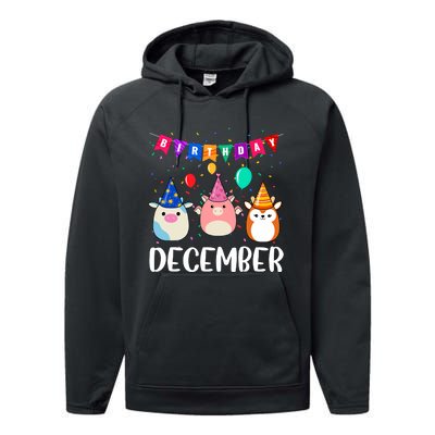 Funny December Birthday Performance Fleece Hoodie