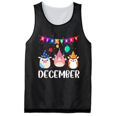 Funny December Birthday Mesh Reversible Basketball Jersey Tank