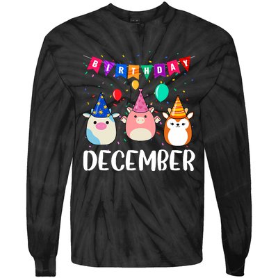 Funny December Birthday Tie-Dye Long Sleeve Shirt