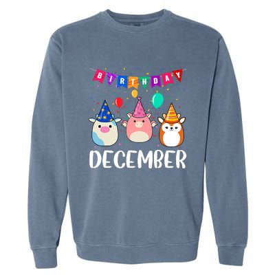 Funny December Birthday Garment-Dyed Sweatshirt