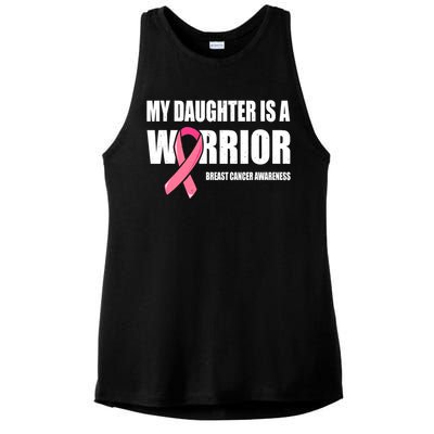 Funny Daughter Breast Cancer Breast Cancer Warrior Ladies PosiCharge Tri-Blend Wicking Tank