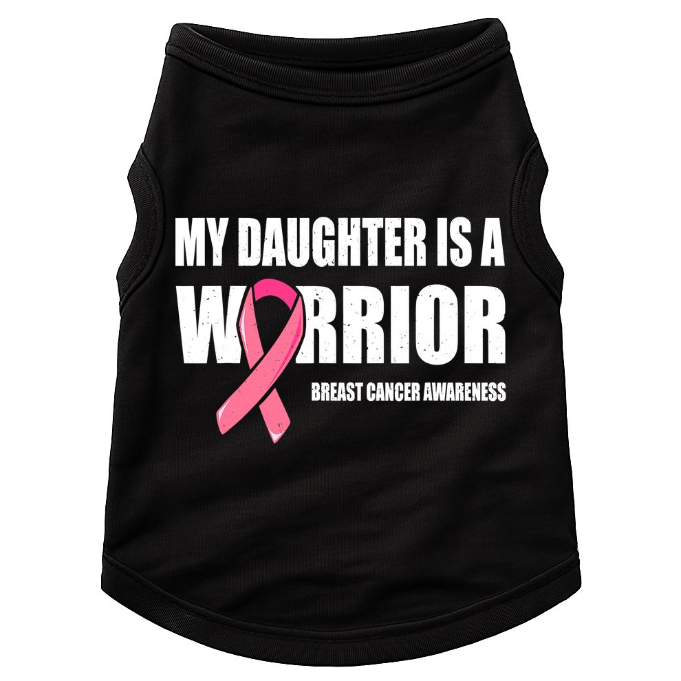 Funny Daughter Breast Cancer Breast Cancer Warrior Doggie Tank