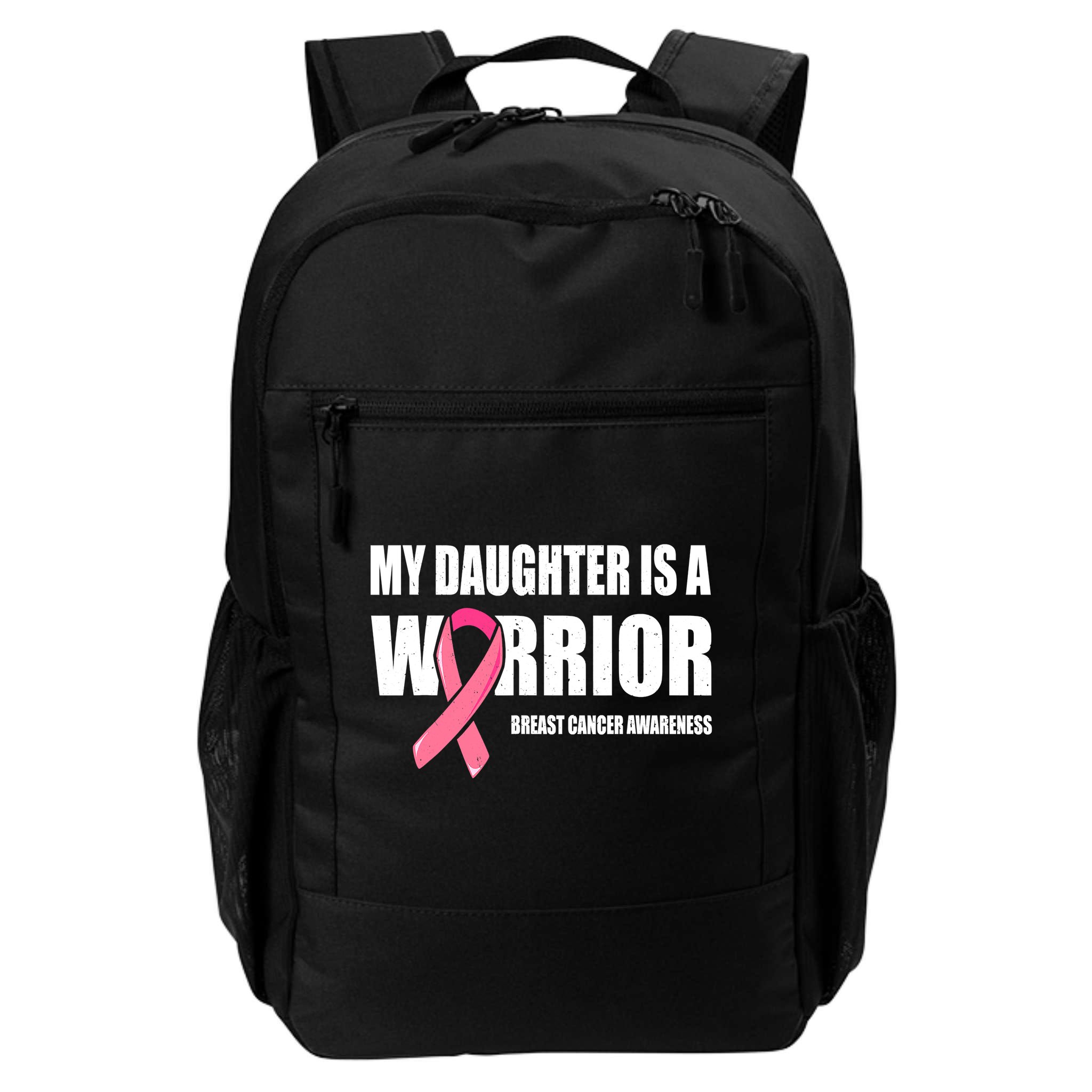 Funny Daughter Breast Cancer Breast Cancer Warrior Backpack