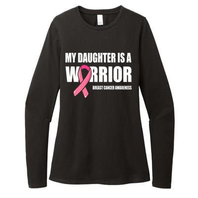 Funny Daughter Breast Cancer Breast Cancer Warrior Womens CVC Long Sleeve Shirt