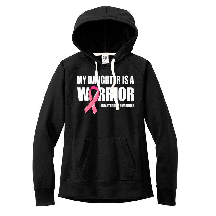 Funny Daughter Breast Cancer Breast Cancer Warrior Women's Fleece Hoodie