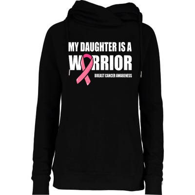 Funny Daughter Breast Cancer Breast Cancer Warrior Womens Funnel Neck Pullover Hood