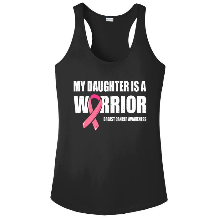 Funny Daughter Breast Cancer Breast Cancer Warrior Ladies PosiCharge Competitor Racerback Tank