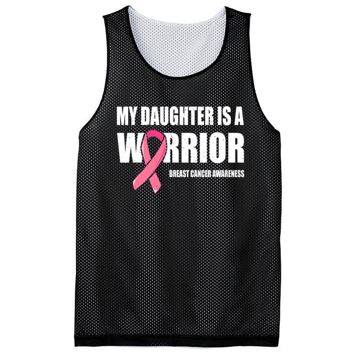 Funny Daughter Breast Cancer Breast Cancer Warrior Mesh Reversible Basketball Jersey Tank